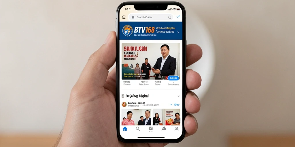 Antarmuka BTV168 yang informatif dan mudah digunakan.