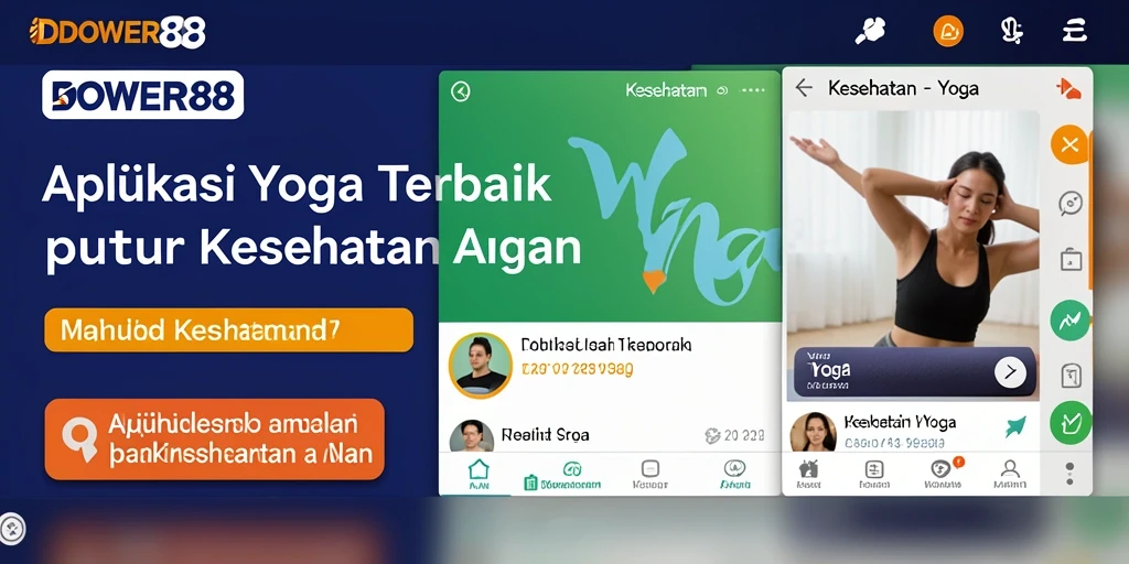 Antarmuka aplikasi DOWER88 menampilkan latihan Yoga yang menarik dan informatif.