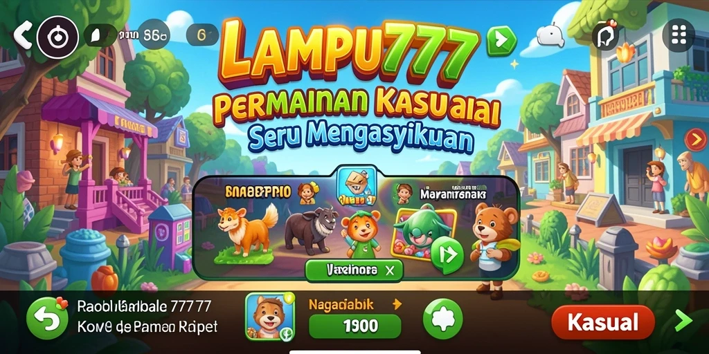 Tampilan antarmuka LAMPU777 yang menarik dan penuh warna.