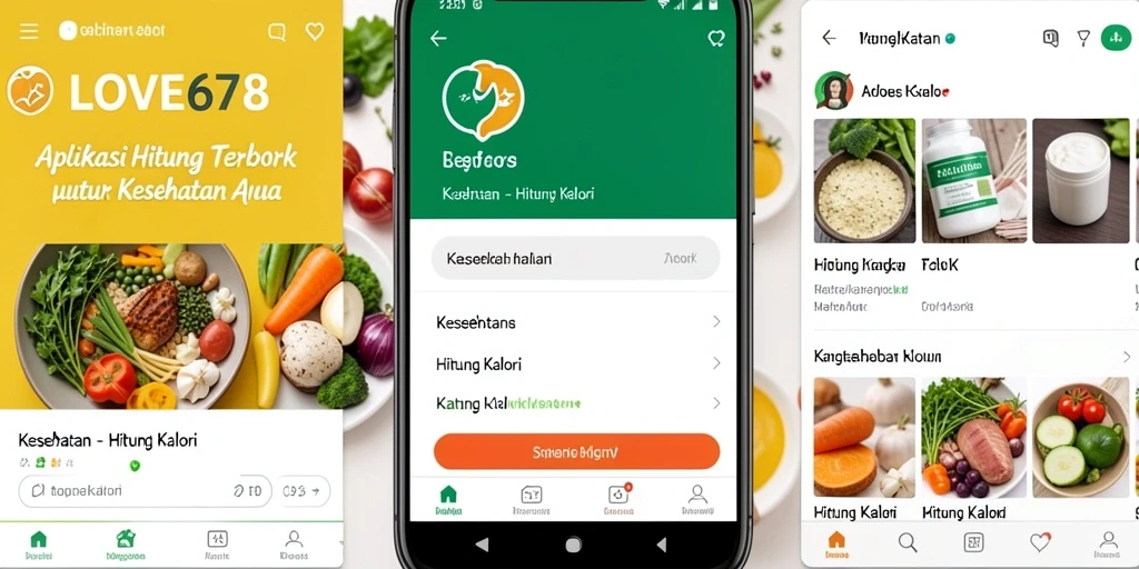 Tampilan antarmuka LOVE678 untuk hitung kalori dengan mudah.