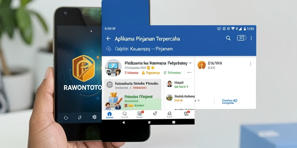 Tampilan antarmuka RAWONTOTO yang memudahkan pengajuan pinjaman.