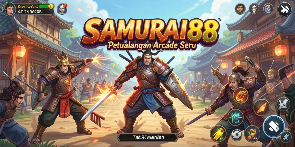Antarmuka intuitif game SAMURAI88 dengan grafis menawan.